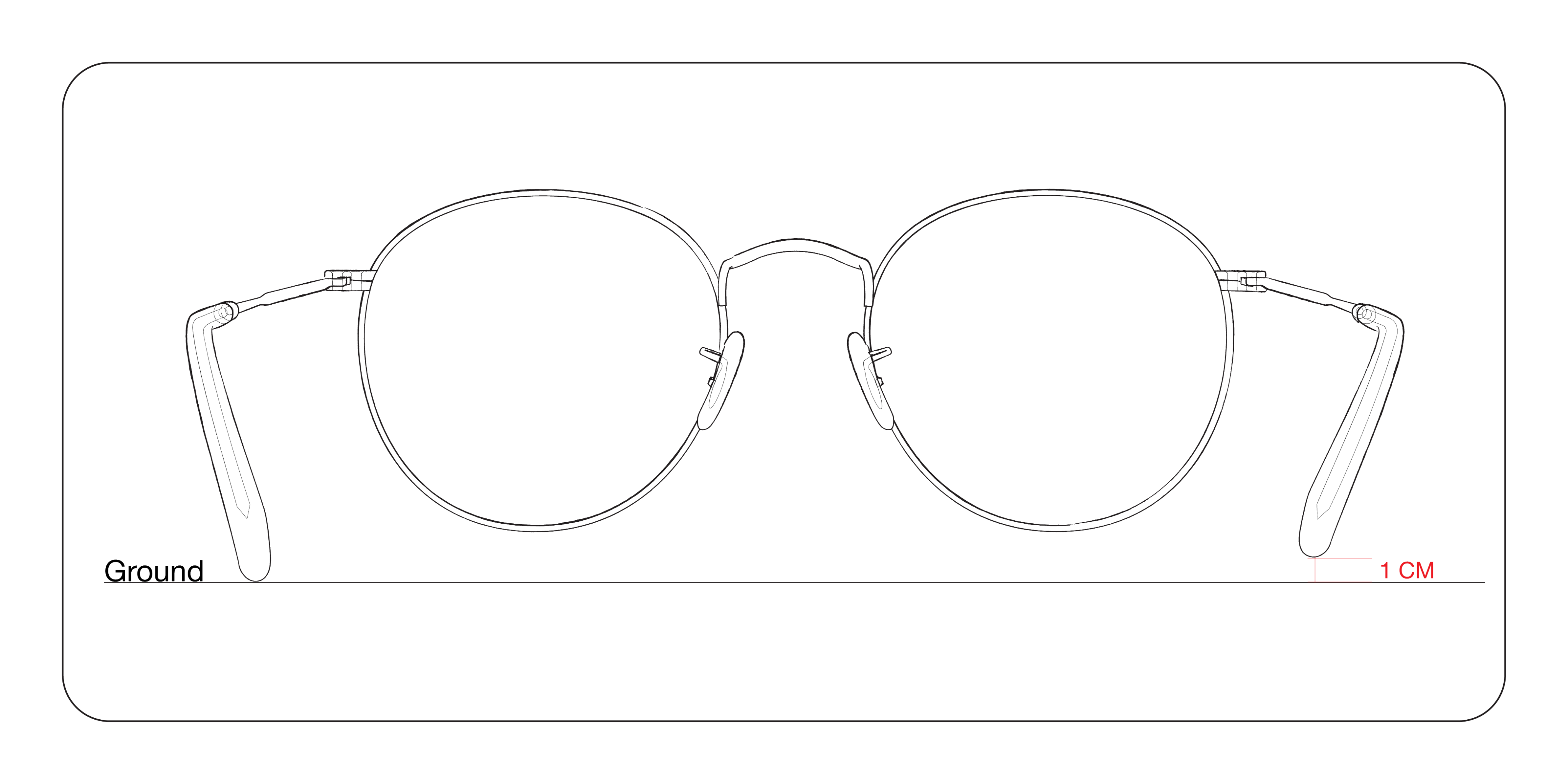 Frame alignment measurement on a flat surface